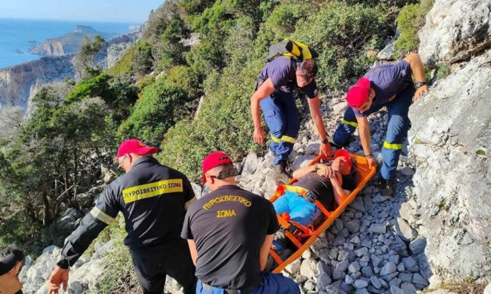 Χανιά: Επιχείρηση διάσωσης για τουρίστα που τραυματίστηκε